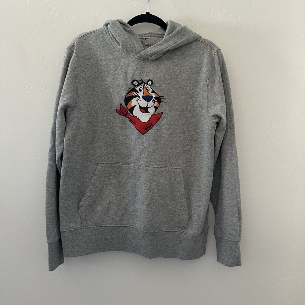 KELLOGG'S X AMERICAN EAGLE TONY THE TIGER HOODIE RARE  Size Small‎